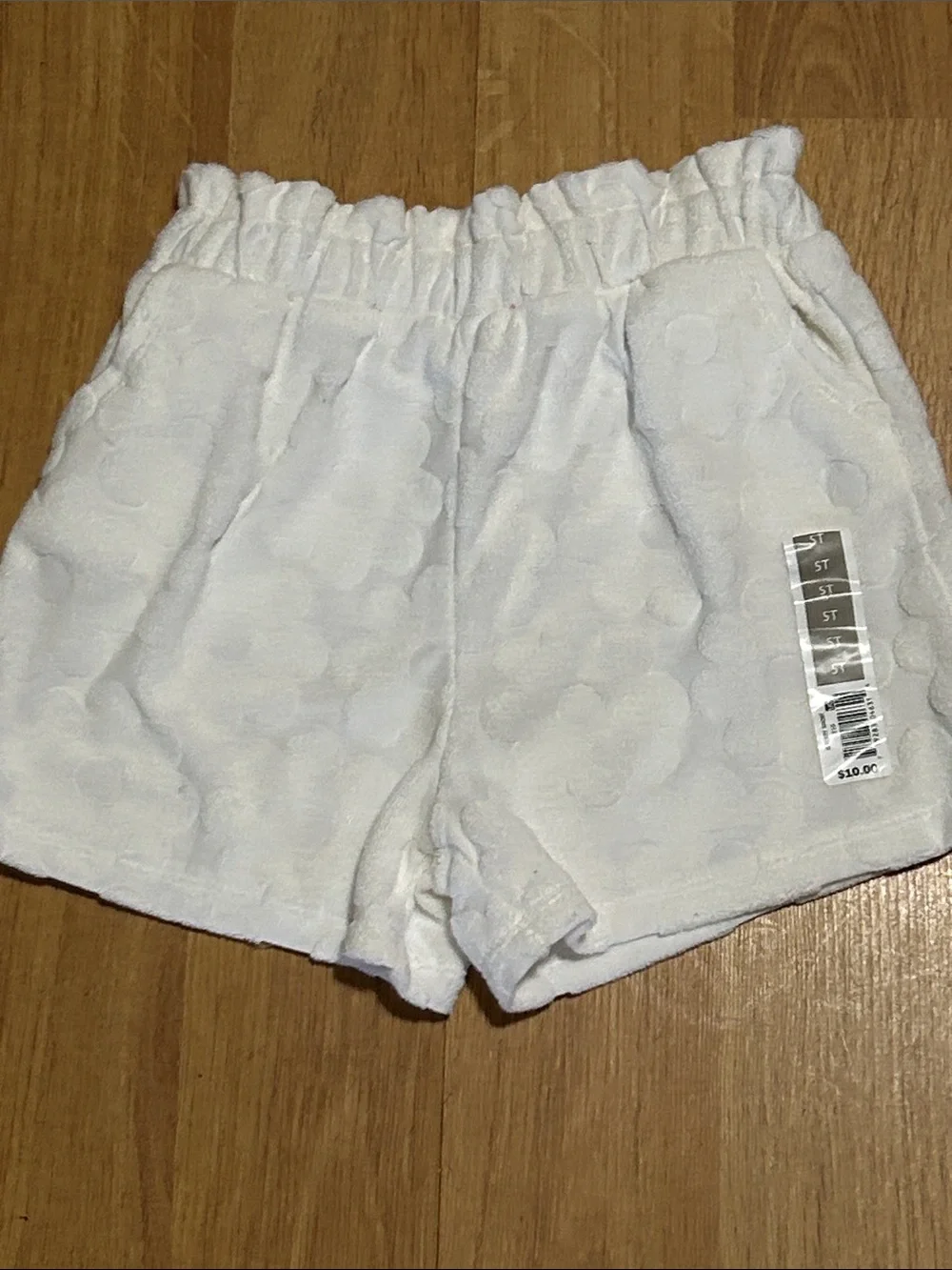 Falls Creek White Textured Terrycloth Dot Tank & Shorts Set Size 5T NWT